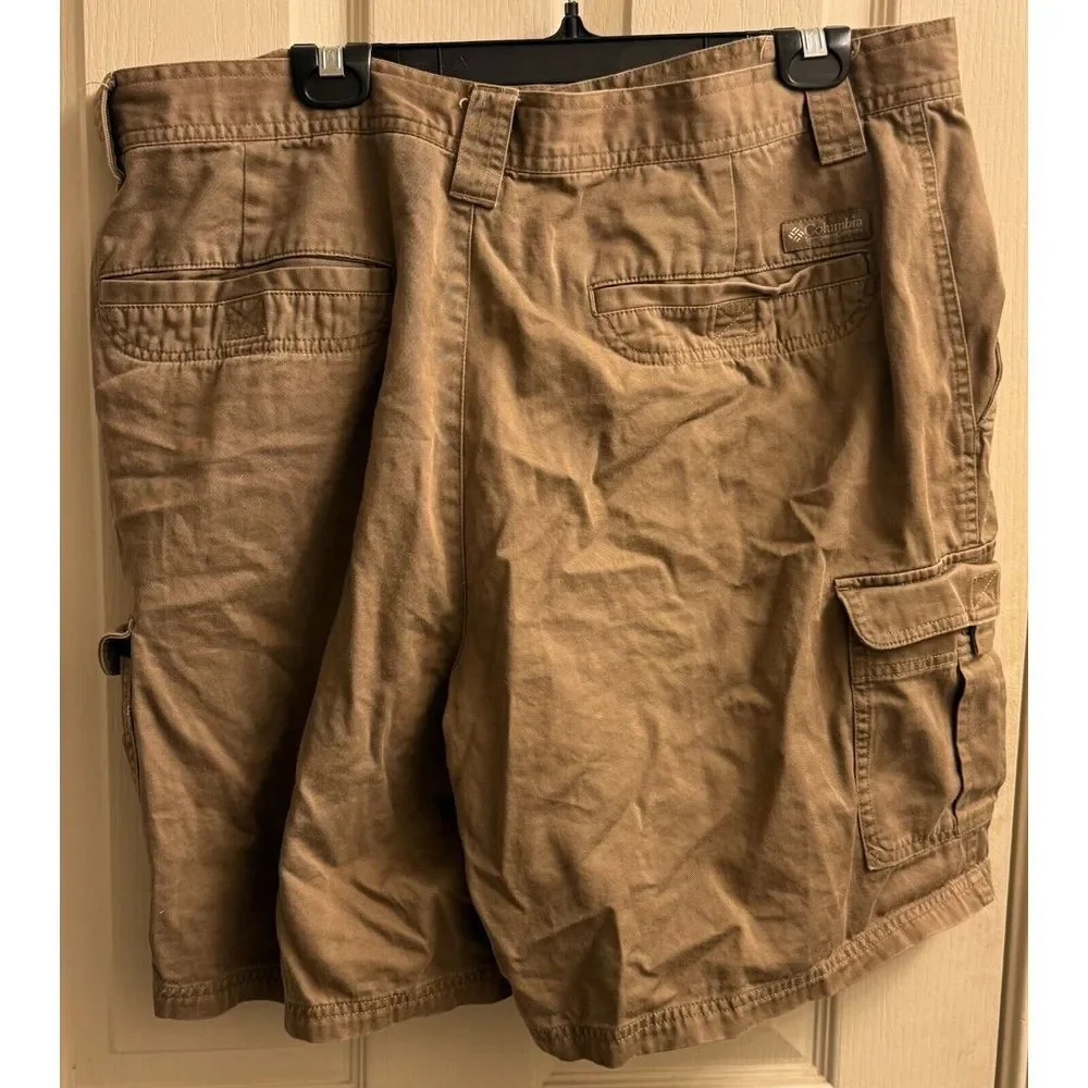 Columbia‎ Mens Cargo Shorts Size 40 Brown Casual Hiking 100% Cotton 9
